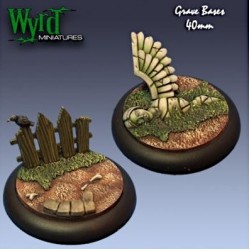 40mm graveyard Base Set