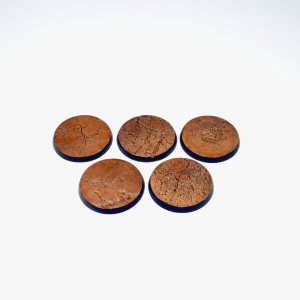 40mm Round Cracked Earth Bases
